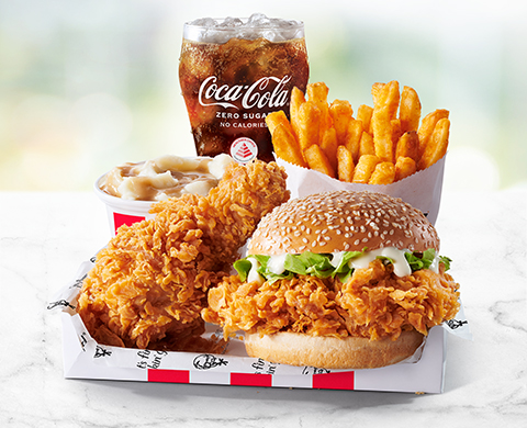 Complete Zinger Box Finger Lickin' Good Chicken and Food. Order Online!